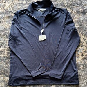 Greg Norman Play Dry Navy Quarter Zip, Medium